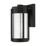Livex Lighting 22380 Sheridan 10" Tall Outdoor Wall - Black With Brushed. Fixed Price $239.96.