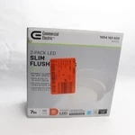 (2-PK) Commercial Electric Led Flush Mount White 7" JVJ3011L-8/WHT. Fixed Price $17.83.