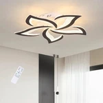 Orren Ellis Izzabella 5 - Light 23.62" Acrylic Led Flush Mount Black With Remote. Fixed Price $43.96.