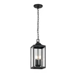 Home Decorators Havenridge 18.2 In. 3-LIGHT Matte Black Hanging Pendant W/ Glass. Fixed Price $64.95.