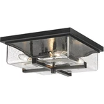 Z-lite 592F-BK Sana 4 Light 12 Inch Black Outdoor Flush Mount. Fixed Price $294.00.