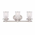Hampton Bay Truitt 23.25 In. 3-LIGHT Brushed Nickel Vanity. Fixed Price $49.00.
