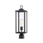 Hukoro Martin 20.35" 1-LIGHT Mattle Black Metal Hardwired Outdoor Post. Fixed Price $39.95.