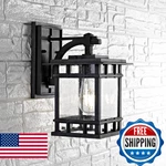 Safavieh PLT4013A Grayter Black Outdoor Wall Lantern - Led Bulb Included. Fixed Price $73.18.
