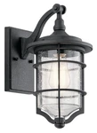 Kichler 49126DBK Royal Marine 13.25" Outdoor Wall Sconce Distressed Black. Fixed Price $264.99.