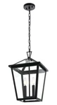 Outdoor Chandelier Light Fixture Large Black Exterior Porch Walkway Entrance 19". Fixed Price $231.77.
