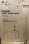 Home Decorators Havenridge 4-LIGHT Matte Black Outdoor Chandelier Clear Glass. Fixed Price $163.34.