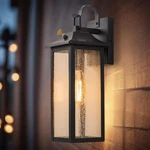 Dusk To Dawn Outdoor Wall Lantern, Matte Black Exterior Lighting Fixture With.... Fixed Price $74.69.