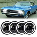 Dot 4PCS 130W Halo 5-3/4 5.75" Led Headlights For Chevy Caprice Bel Corvair. Fixed Price $91.89.