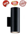 Kichler 9244BK Cylinder Light 12" Tall Outdoor Wall Sconce - Black New. Fixed Price $39.99.
