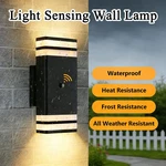 Letry 2 Pack Led Rectangle Outdoor Wall Sconce Up&down Light Sensor Waterproof. Fixed Price $79.81.