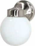 Nuvo SF76/705 Porch Wall Fixture With Globe, Brushed Nickel. Fixed Price $26.09.
