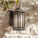 Sierra Craftsman Mission Outdoor Wall Light Fixture Rubbed Bronze 10 1/2" Porch. Fixed Price $119.99.