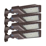 200W Led Parking Lot Light With Adjustable Arm Mount, 4 Pack 28,000LM 5000K C.... Fixed Price $399.63.