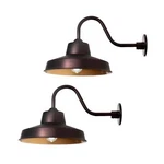 14 Inch Outdoor Gooseneck Barn Light Fixture With In. Long Extension Arm, .... Fixed Price $156.28.