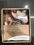 World Market Origami Paper Floral String Lights, 10 Led. Fixed Price $15.99.