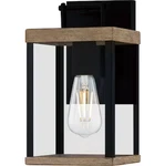 Quoizel Finn 1-LIGHT Matte Black Faux Wood Outdoor Wall Lantern LWS33382B. Fixed Price $79.99.
