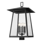 Z-lite Rainer 6LT 30" Outdoor Post Mount Fixture, Black/seedy 5015PHXXLS-BK. Fixed Price $788.00.