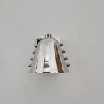 Polished Chrome Cone Wall Sconce Mid-century Rivet Design Brass Light. Fixed Price $99.99.