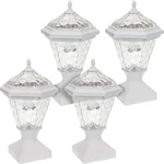4X Greenlighting Adonia Solar 4"X Post Cap (WHITE)TN-1222493. Fixed Price $60.00.