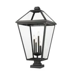 Z-lite Talbot 4 Lt Outdoor Pier Mount, Black/clear Beveled 579PHXLXS-SQPM-BK. Fixed Price $1146.00.