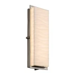Justice Led Porcelina Avalon Lg In/out Sconce, Nickel PNA-7564W-WAVE-NCKL. Fixed Price $352.00.