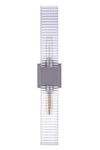 Craftmade ZA4510 Ridge Light 24" Tall Outdoor Wall Sconce - Silver. Fixed Price $238.90.