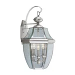 Livex Lighting Monterey Outdoor Wall Lantern Brushed Nickel 2351-91. Fixed Price $335.96.