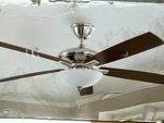 New Hampton Bay 60" Abbeywood Led Indoor Ceiling Fan Nickel Finish 1005 077 588. Fixed Price $24.99.