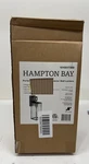 Hampton Bay Porter Hills 15.68 In. Vintage Brass Outdoor Wall Light Sconce. Fixed Price $59.99.