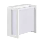 Hampton Bay Oliver 5.51 In. White Hardwired Coach Wall Light W/intergrated Led. Fixed Price $21.59.