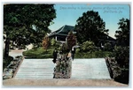 C1910'S Steps Leading To Dancing Pavilion At Cascade Park New Castle Postcard. Fixed Price $16.16.