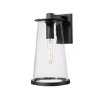 Z-lite Bar Harbor 11" Outdoor Wall Light, Sand Black/seedy 5004B-BK. Fixed Price $292.00.