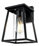Outdoor Wall Sconce Light Fixture Clear Glass Exterior Porch Patio Walkway 10.5". Fixed Price $122.54.