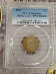 1897 1C Indian Head Cent Pcgs Genuine Unc Details TP-4001. Fixed Price $194.00.