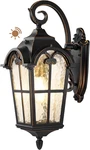 Large Dusk To Dawn Outdoor Wall Lights - Waterproof Black Lantern Fixture. Fixed Price $149.99.