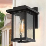 Lnc FUNQIBHD1321SF6 Black Modern Farmhouse Outdoor Wall Lantern Sconce. Fixed Price $19.99.