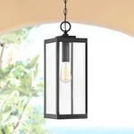 Quoizel Westover 20 3/4" Earth Black Clear Glass Outdoor Hanging Light. Fixed Price $143.99.