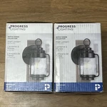New Progress Lighting Watch Tower 1-LIGHT Outdoor Lantern Clear Glass Set Of 2. Fixed Price $29.99.