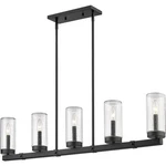 Z-lite 589-5L-BK Marlow Light 4.5 Inch Matte Black Outdoor Linear Chandelier. Fixed Price $261.80.
