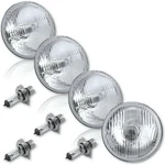Octane Lighting 5-3/4 Stock Retro Style Glass Metal Headlight 55/60W Clear Halog. Fixed Price $193.92.