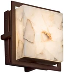Alabaster Rocks Avalon 6 1/2"H Bronze Led Outdoor Wall Light. Fixed Price $198.00.