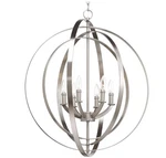 Progress Lighting P963-09 Equinox Collection Six-light Chandelier Nickel Finish. Fixed Price $149.99.