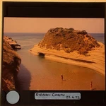Vintage Glass Magic Lantern Slide Sidari Corfu Greece Ionian Sea Beach Grecian. Fixed Price $13.43.