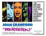 73214 Berserk 1967 Joan Crawford Thriller Mystery Wall Decor Print Poster. Fixed Price $14.95.
