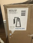 Kichler Lighting 49332RZ Delison Outdoor Wall Rubbed Bronze. Fixed Price $100.00.