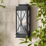 Hinkley Montecito 15" High Museum Black Outdoor Wall Light. Fixed Price $279.00.