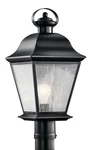Kichler 9909BK Mount Vernon Post Lantern Painted Black. Fixed Price $519.99.