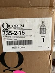 Quorum International 735-2-15 Dome Band Entry Chandelier Lighting Black. Fixed Price $99.95.