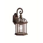 Kichler Barrie Outdoor Wall 1LT 8X15.5", Tannery Bronze, Clear Beveled - 9735TZ. Fixed Price $82.97.